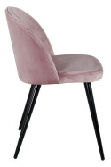 Elverum szék - Régi rózsaszín/Fekete