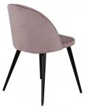 Elverum bársony szék - Régi rózsaszín