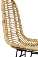Szék \'Csíkos rattan\' - Natúr/Fekete