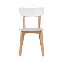 Szék \'Nord\' - Fehér/Fa