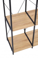 Könyvespolc \'Matera\' - Tölgy/Fekete