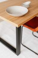 Étkezőasztal \'Radus\' 140x85cm - Tölgy/Fekete