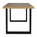 Étkezőasztal \'Radus\' 140x85cm - Tölgy/Fekete
