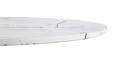 Étkezőasztal \'Lorca\' Kerek 80cm - Márvány/Fehér