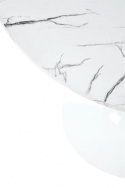 Étkezőasztal \'Lorca\' Kerek 80cm - Márvány/Fehér