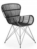 Kerti szék \'Solis\' - Fekete fonott