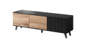 Tv-szekrény \'Othem\' kicsi - Fekete/Tölgy