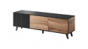 Tv-szekrény \'Othem\' kicsi - Fekete/Tölgy