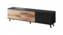 Tv-szekrény \'Othem\' - Fekete/Tölgy