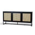 Sideboard \'Sailor\' - Fekete/Term&eacute;szetes