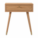 Prime éjjeliszekrény - Tölgy/Brassó