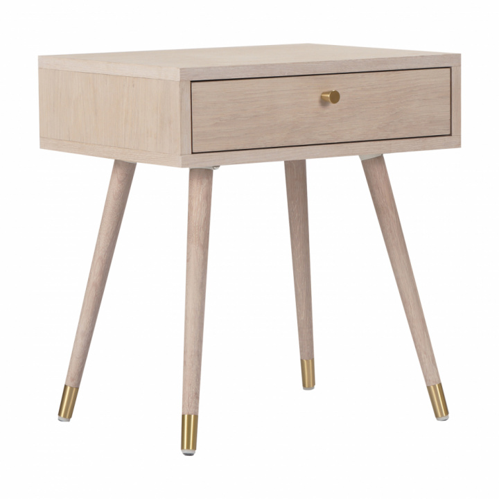 Prime éjjeliszekrény - Fehér tölgy/Brassó a csoportban Bútorok / Asztalok / Éjjeli szekrények nál Reforma (2106-white-oak)