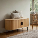 Tv bänk \'Holmvik\' - Természet/S fekete