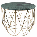 Oldalsó asztal \'Boss\' - Zöld/Brass