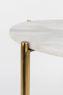 Oldalsó asztal \'Timpa\' - Fehér márvány/Brass