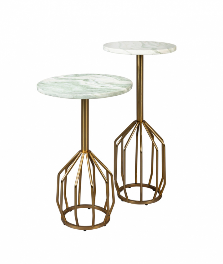 Salerno M oldaltábla - Sárgaréz/Márvány a csoportban Bútorok / Asztalok / Oldalasztalok nál Reforma (2300276)