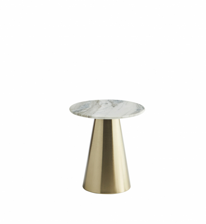Oldalasztal \'Iron\' Kerek 40cm - Réz/márvány a csoportban Bútorok / Asztalok / Oldalasztalok nál Reforma (242026-B)