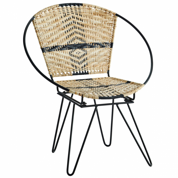 Fotel \'Iron\' - Fekete/természetes a csoportban Bútorok / Ülőbútorok / Fotelok nál Reforma (26072)