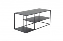 Kávézóasztal \'Staal\' 120x50cm - Fekete