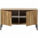 TV-szekrény \'New Gravure\' 100 cm - Tölgy/Fekete