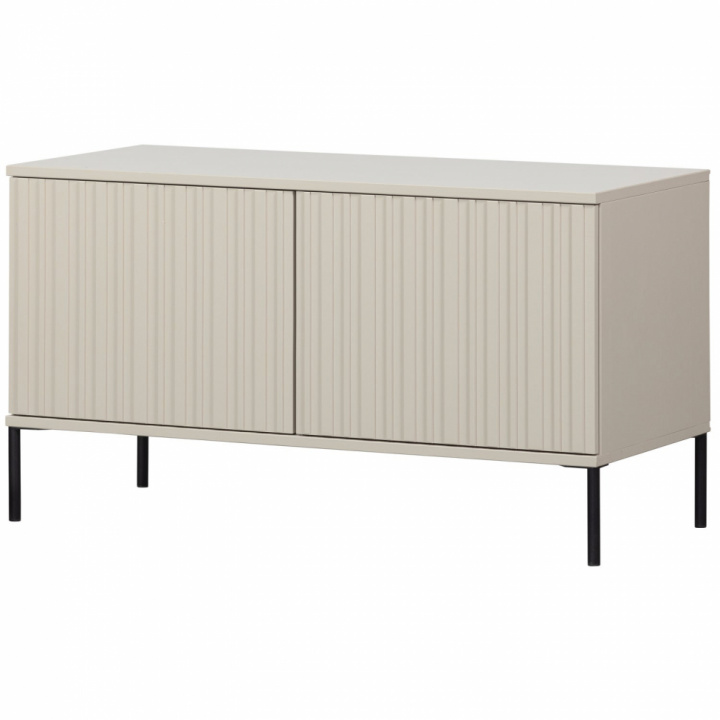 TV-szekrény \'New Gravure\' 100 cm - Bézs/Fekete a csoportban Bútorok / Polcok és tárolás / TV-szekrények nál Reforma (373472-D)