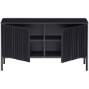 TV-szekrény \'New Gravure\' 100 cm - Fekete/Fekete