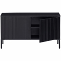 TV-szekrény \'New Gravure\' 100 cm - Fekete/Fekete