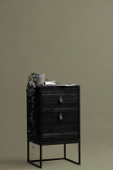 Éjjeliszekrény \'Zola\' fiókkal+szekrénnyel - Fekete