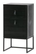 Éjjeliszekrény \'Zola\' fiókkal+szekrénnyel - Fekete
