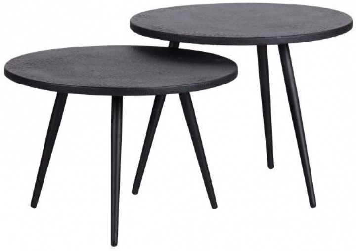 Oldalsó asztal \'Suze\' 2 darab - Fekete a csoportban Bútorok / Asztalok / Oldalasztalok nál Reforma (377225-Z)