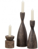 Gyertyatartó \'Rosa\' 28 cm - Barna