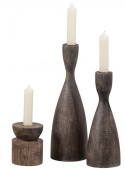Gyertyatartó \'Rosa\' 22cm - Barna
