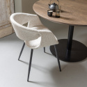 Yossi étkezőszék - Fehér/Fekete