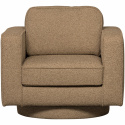 Forgószék \'Lazy\' - Barna bouclé