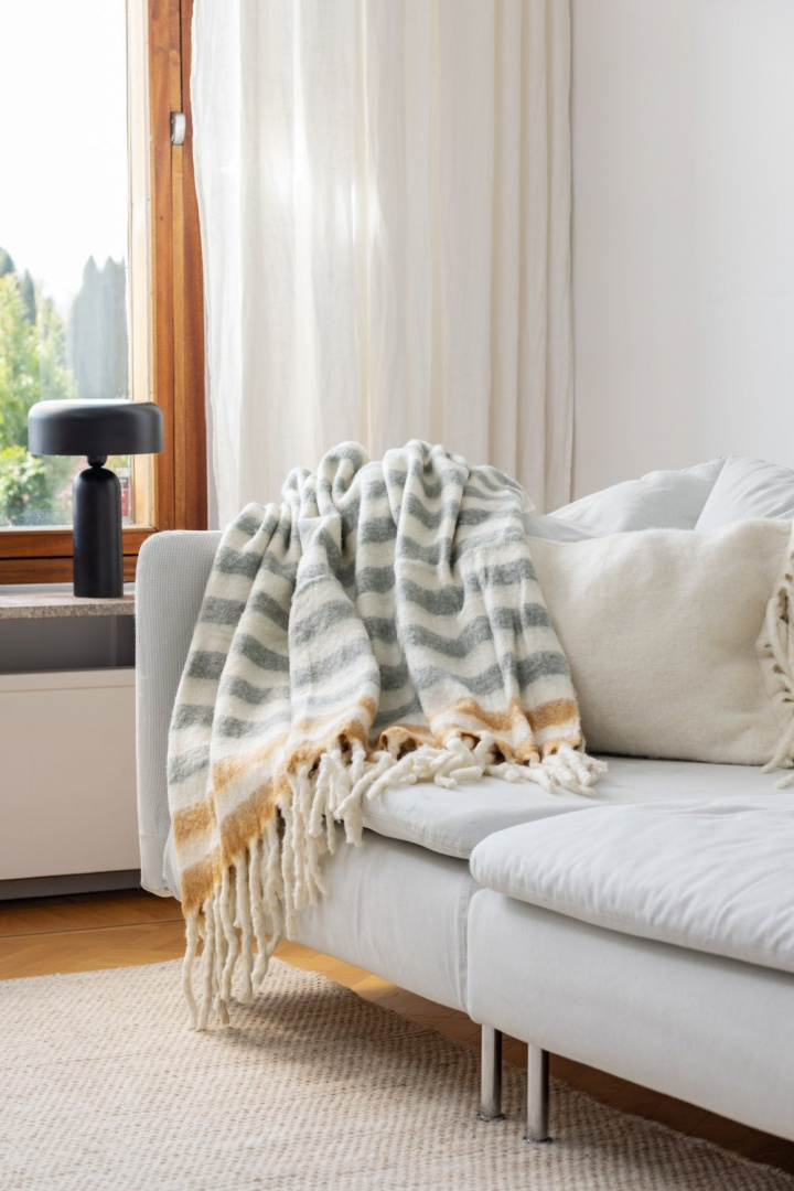 Pléd \'Monica\' 130x170cm - Sárga a csoportban Dekoráció / Textíliák / Takarók és plédek nál Reforma (4224615676030)