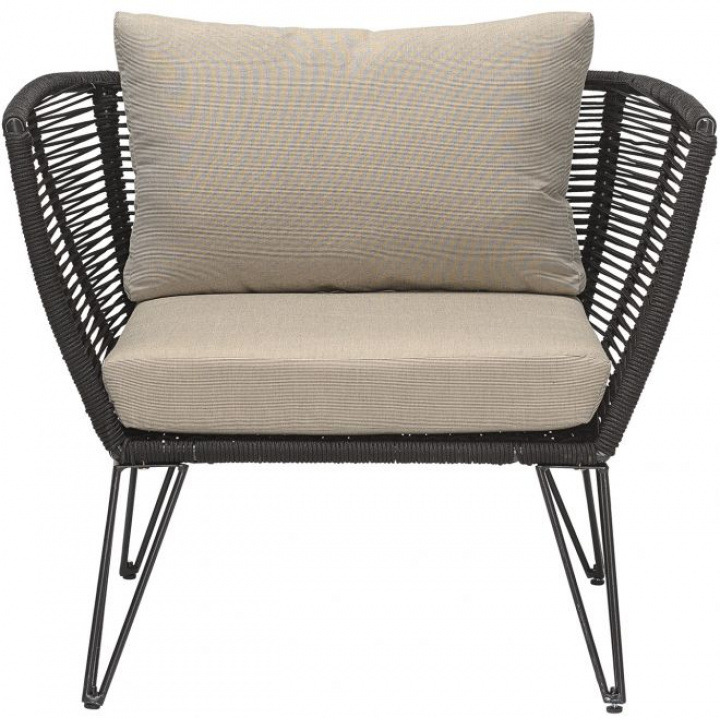 Fotel \'Mundo\' - Fekete/Beige a csoportban Bútorok / Kerti bútorok / Kültéri fotelek nál Reforma (50255215)