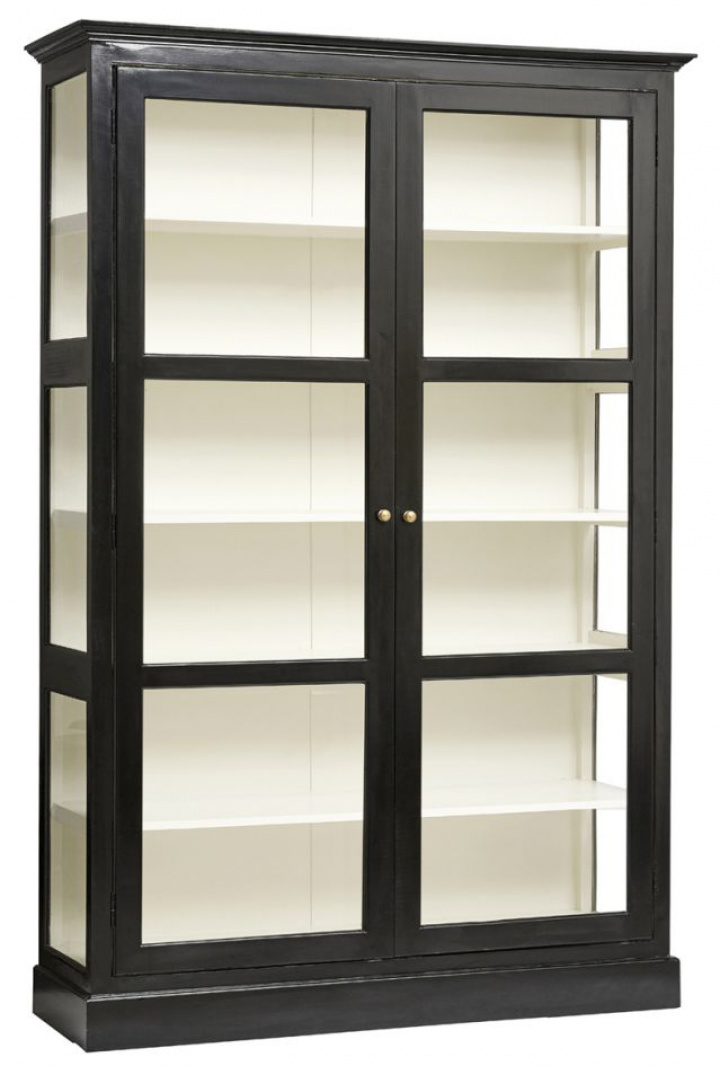 Vitrinskåp \'Classic\' - Fekete/Fehér L a csoportban Bútorok / Polcok és tárolás / Szekrények és komódok nál Reforma (5901)