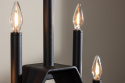 Adventi gyertyatartó \'Norrlund\' - Fekete