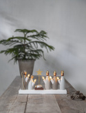 Adventi gyertyatartó \'Krubba\' - Fehér