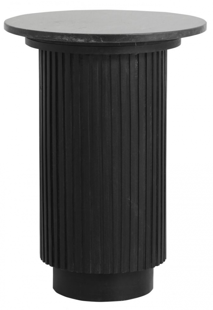 Oldalasztal \'Erie\' Kerek 40cm - Fekete Márvány a csoportban Bútorok / Asztalok / Oldalasztalok nál Reforma (6948)