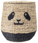 Kosár \'Panda\' - Természet/Fekete