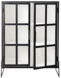 Vitrinszekrény \'Opal\' - Fekete
