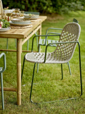 \'Calana\' kerti szék – Zöld/Fém