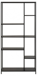 Könyvespolc \'Newcastle\' 165cm - Fekete