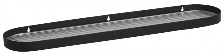 Üvegpolc \'SOTRA\' L - Fekete a csoportban Bútorok / Polcok és tárolás / Fali polcok nál Reforma (8755)