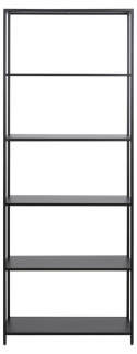 Könyvespolc \'Newcastle\' 185cm - Fekete