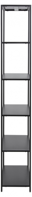 Könyvespolc \'Newcastle\' 185cm - Fekete