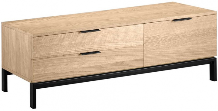 TV-szekrény \'Grant\' - Tölgy/Fém a csoportban Bútorok / Polcok és tárolás / TV-szekrények nál Reforma (9971-oak)