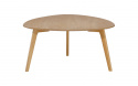Asztal \'Nagano\' 80x80cm - Természetes