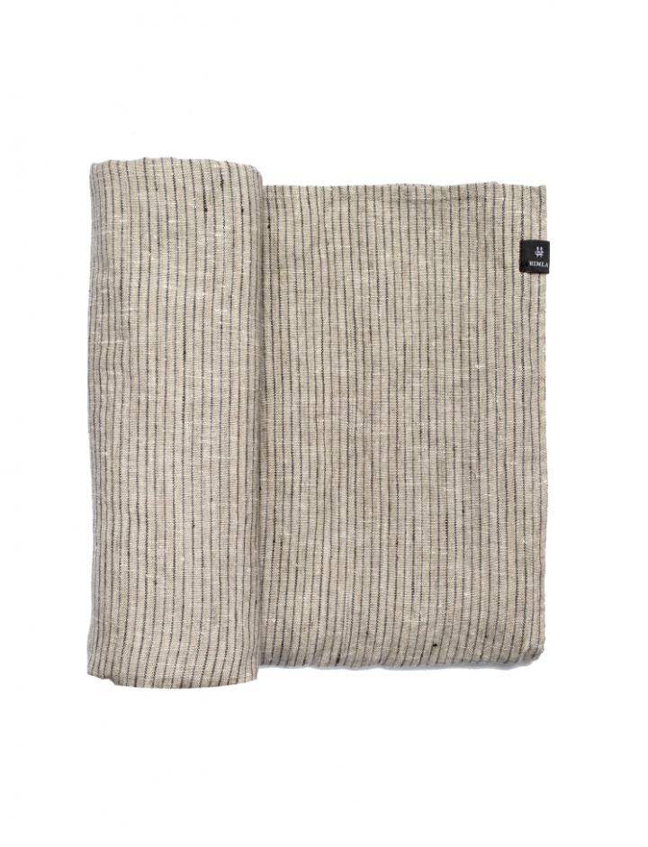 Terítő \'Linus\' 145x250- Természetes/Fekete a csoportban Dekoráció / Textíliák / Terítők nál Reforma (D11233-00409-1102)